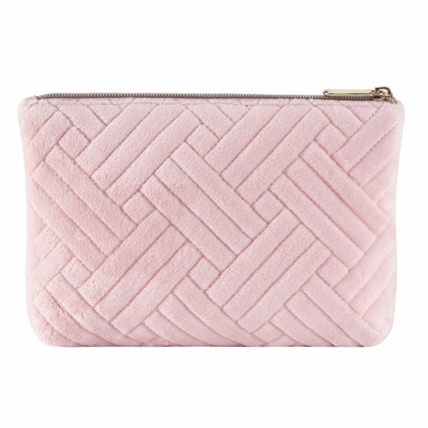 Pink Velvet Cosmetic Bag - Image 3