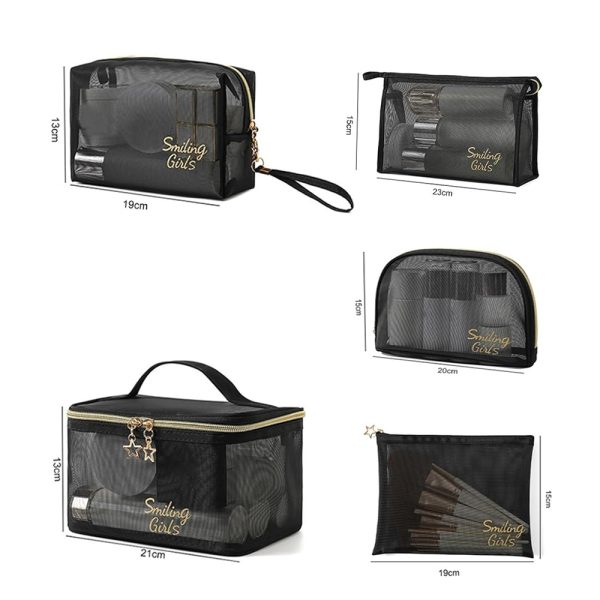 Mesh Cosmetic Bag Set - Image 2